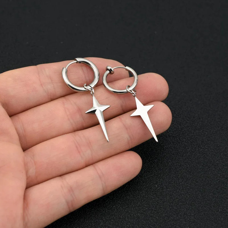 EDELSTAHL "CROSS V2" OHRRINGE - ICERAIN JEWELRY