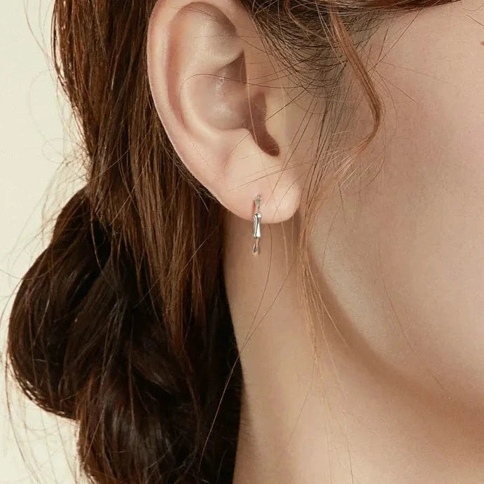 925S SILVER "AUTHENTIC" OHRRINGE - ICERAIN JEWELRY