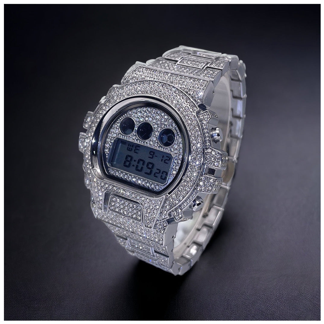 ICED OUT DIGITAL "NAVERO" UHR - ICERAIN JEWELRY