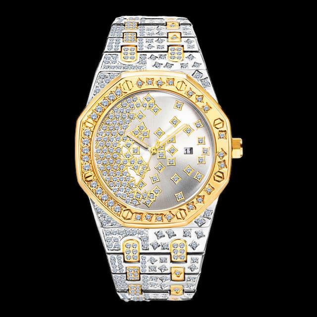ICED OUT "SPLITERIO" UHR - ICERAIN JEWELRY