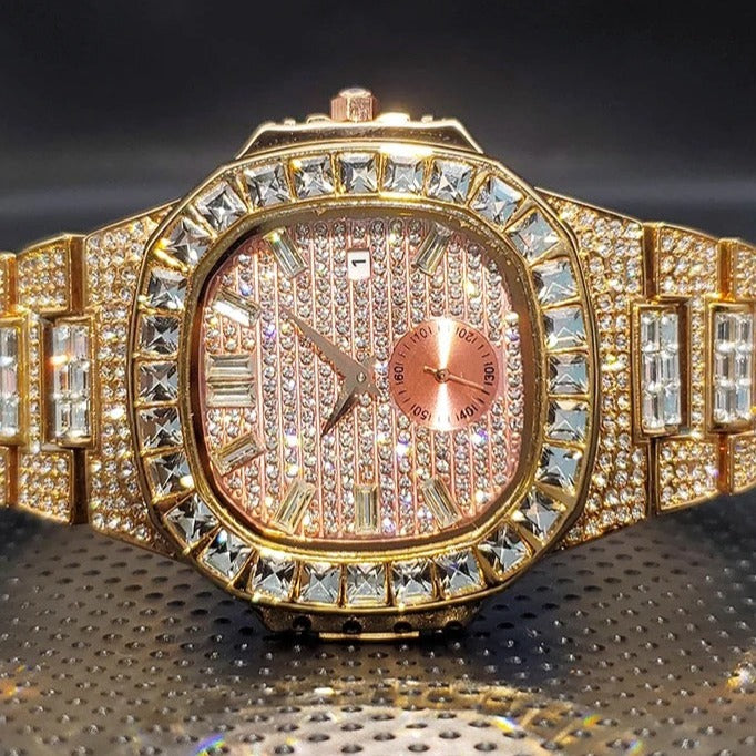 ICED OUT "FRACONO" UHR - ICERAIN JEWELRY