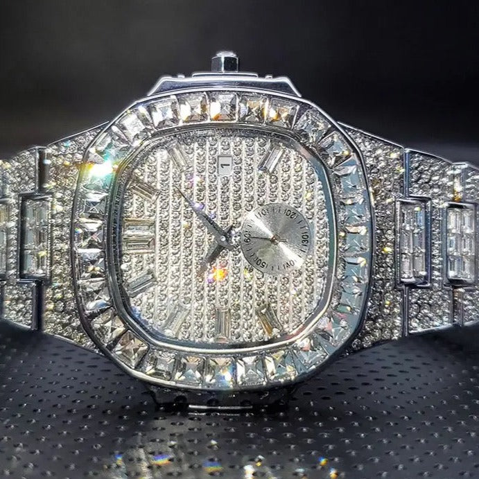 ICED OUT "FRACONO" UHR - ICERAIN JEWELRY