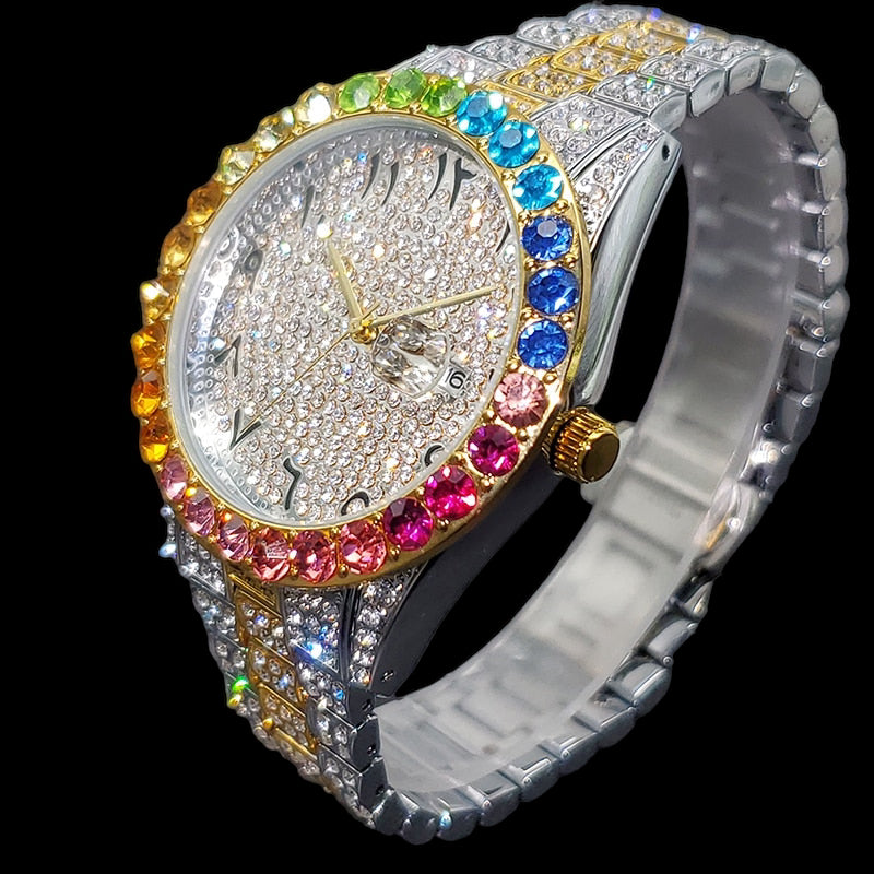 ICED OUT "ARABIC PITACOLLI " UHR - ICERAIN JEWELRY