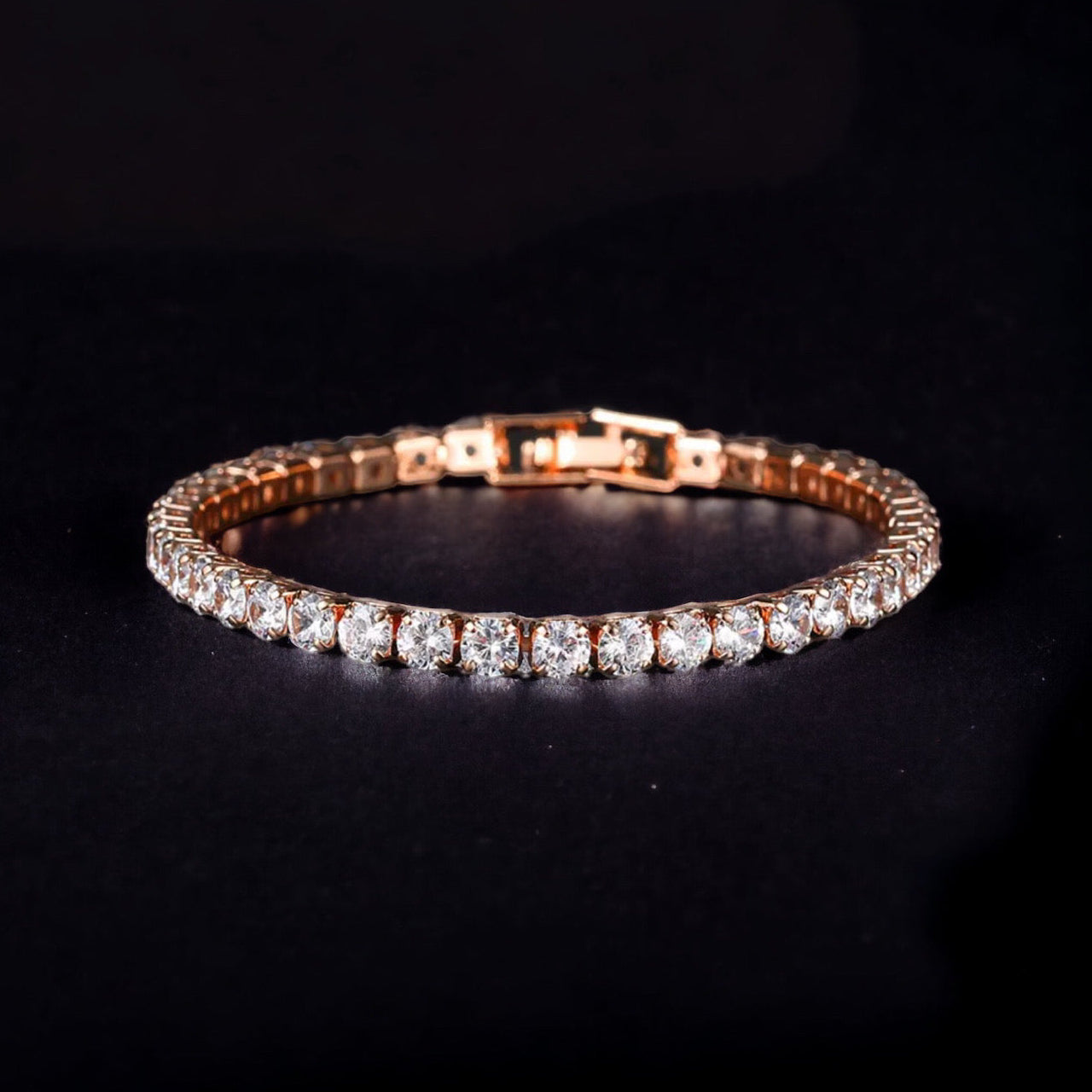 SALE | ICED OUT 5MM 19CM "ROSEGOLD TENNIS" ARMBAND - ICERAIN JEWELRY