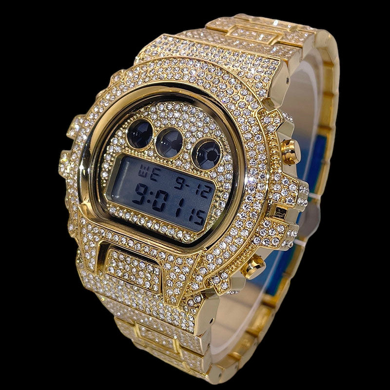 ICED OUT DIGITAL "NAVERO" UHR - ICERAIN JEWELRY