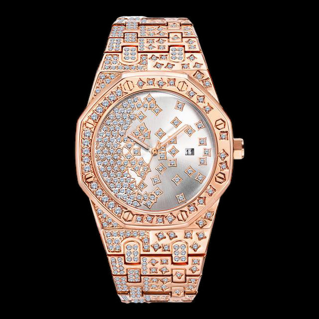 ICED OUT "SPLITERIO" UHR - ICERAIN JEWELRY