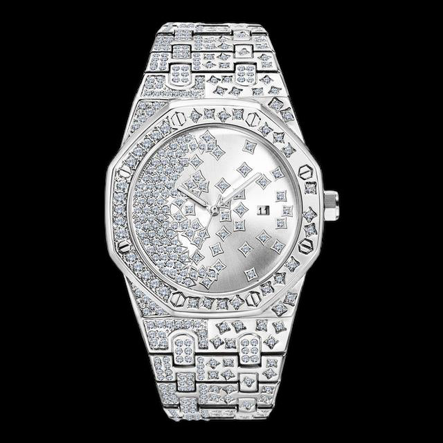 ICED OUT "SPLITERIO" UHR - ICERAIN JEWELRY