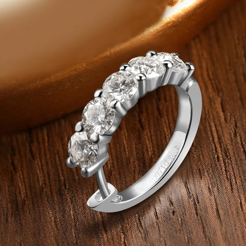 ICED OUT MOISSANITE "LOOPER" WEISSGOLD 925S SILVER OHRRINGE - ICERAIN JEWELRY