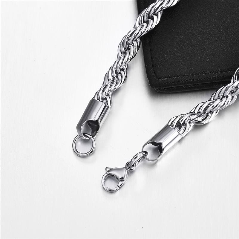 EDELSTAHL "SILVER ROPE" KETTE - ICERAIN JEWELRY