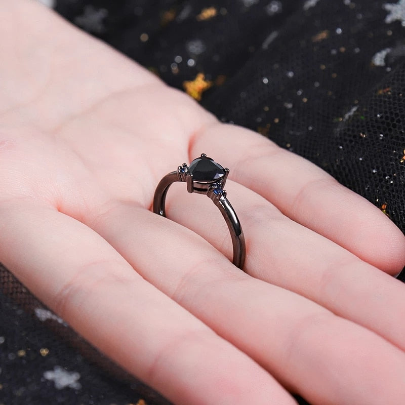 ICED OUT "BLACK LOVE" RING - ICERAIN JEWELRY