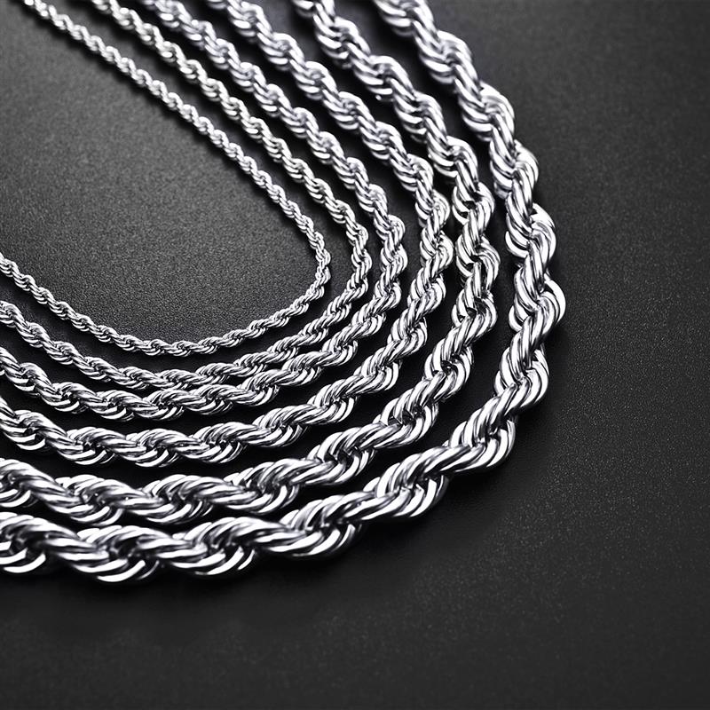 EDELSTAHL "SILVER ROPE" KETTE - ICERAIN JEWELRY