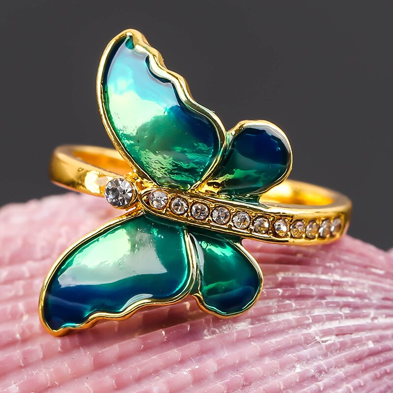 ICED OUT "BLUE BUTTERFLY" RING - ICERAIN JEWELRY