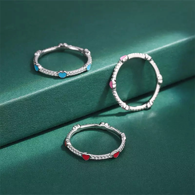 ICED OUT "RED EMELS" RING - ICERAIN JEWELRY
