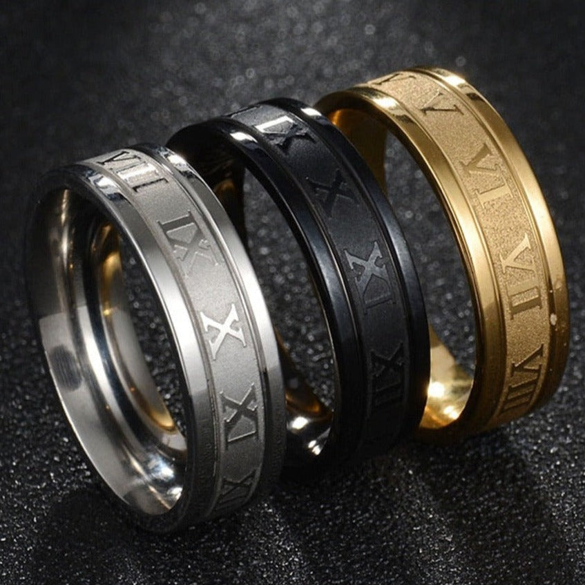 EDELSTAHL "BLACK ROMA" RING - ICERAIN JEWELRY