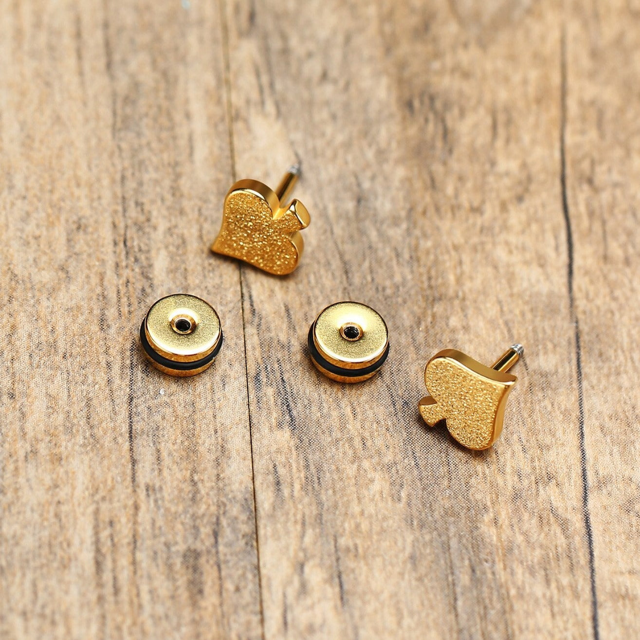 EDELSTAHL "GOLD PIK" OHRRINGE - ICERAIN JEWELRY