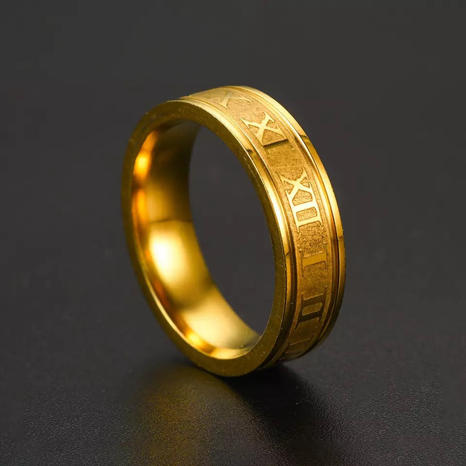 EDELSTAHL "GOLD ROMA" RING - ICERAIN JEWELRY