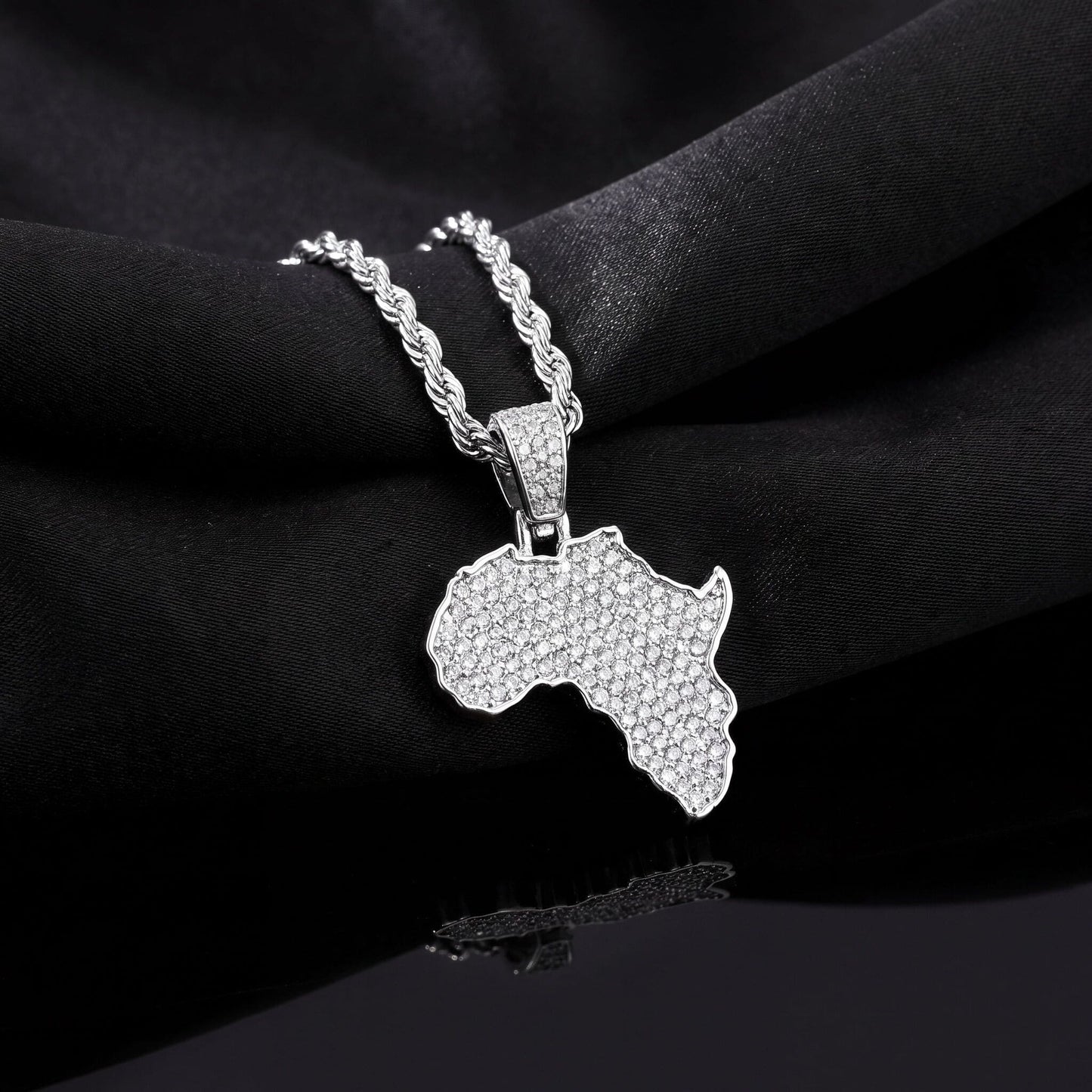 ICED OUT "AFRICA" LÄNDERKETTE - ICERAIN JEWELRY