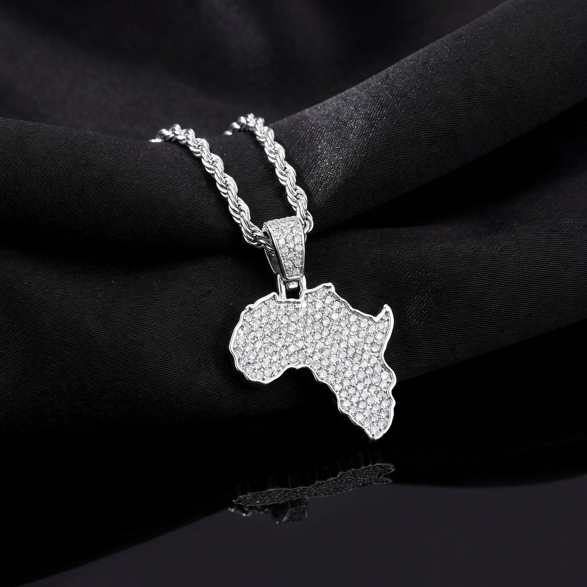 ICED OUT "AFRICA" LÄNDERKETTE - ICERAIN JEWELRY