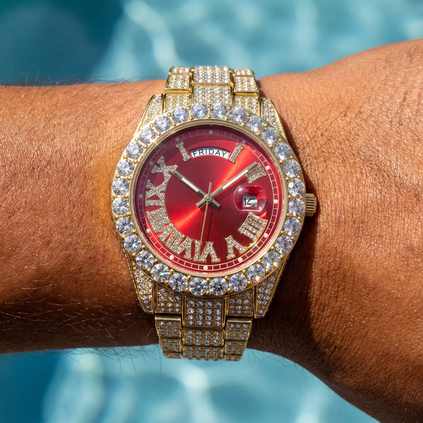 ICED OUT "LEHMING" UHR - ICERAIN JEWELRY