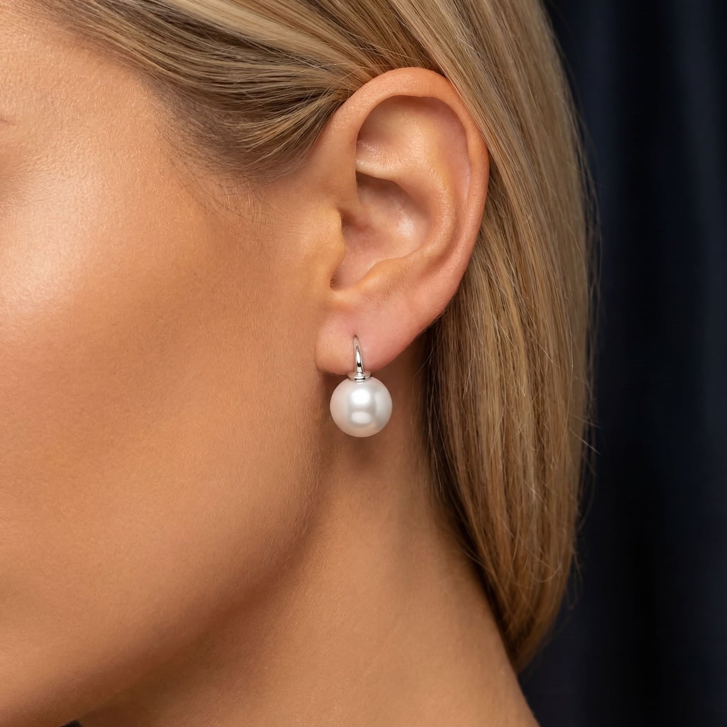 925S SILVER "PEARL" OHRRINGE - ICERAIN JEWELRY