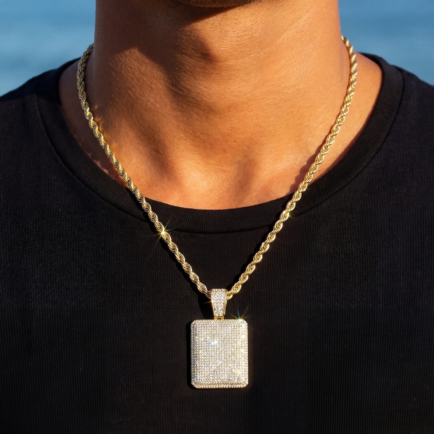 ICED OUT "SQUARE" KETTE - ICERAIN JEWELRY