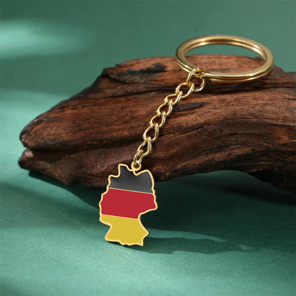 EDELSTAHL "GERMANY" SCHLÜSSELANHÄNGER - ICERAIN JEWELRY
