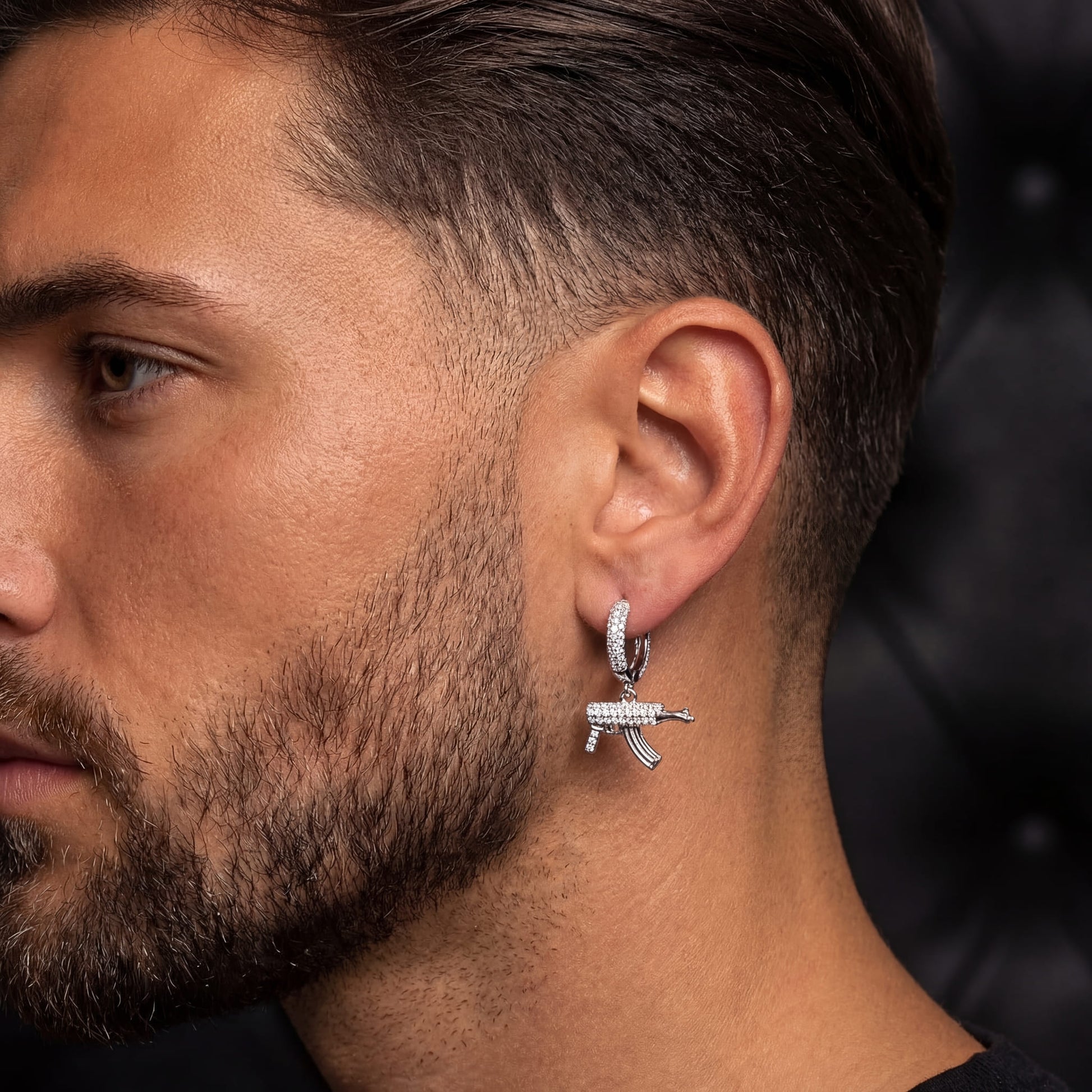 ICED OUT "SILVER WEAPON" OHRRINGE - ICERAIN JEWELRY