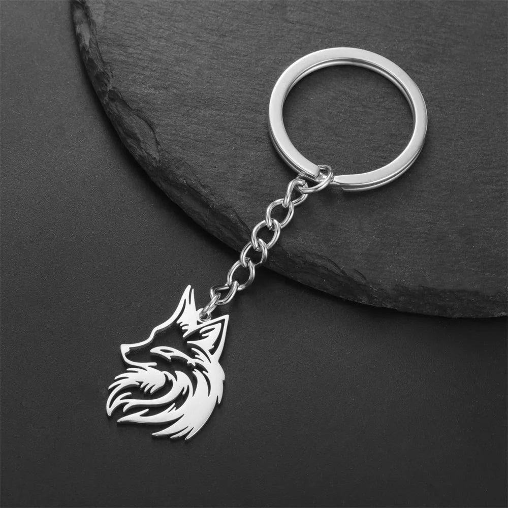 EDELSTAHL "FOX" SCHLÜSSELANHÄNGER - ICERAIN JEWELRY
