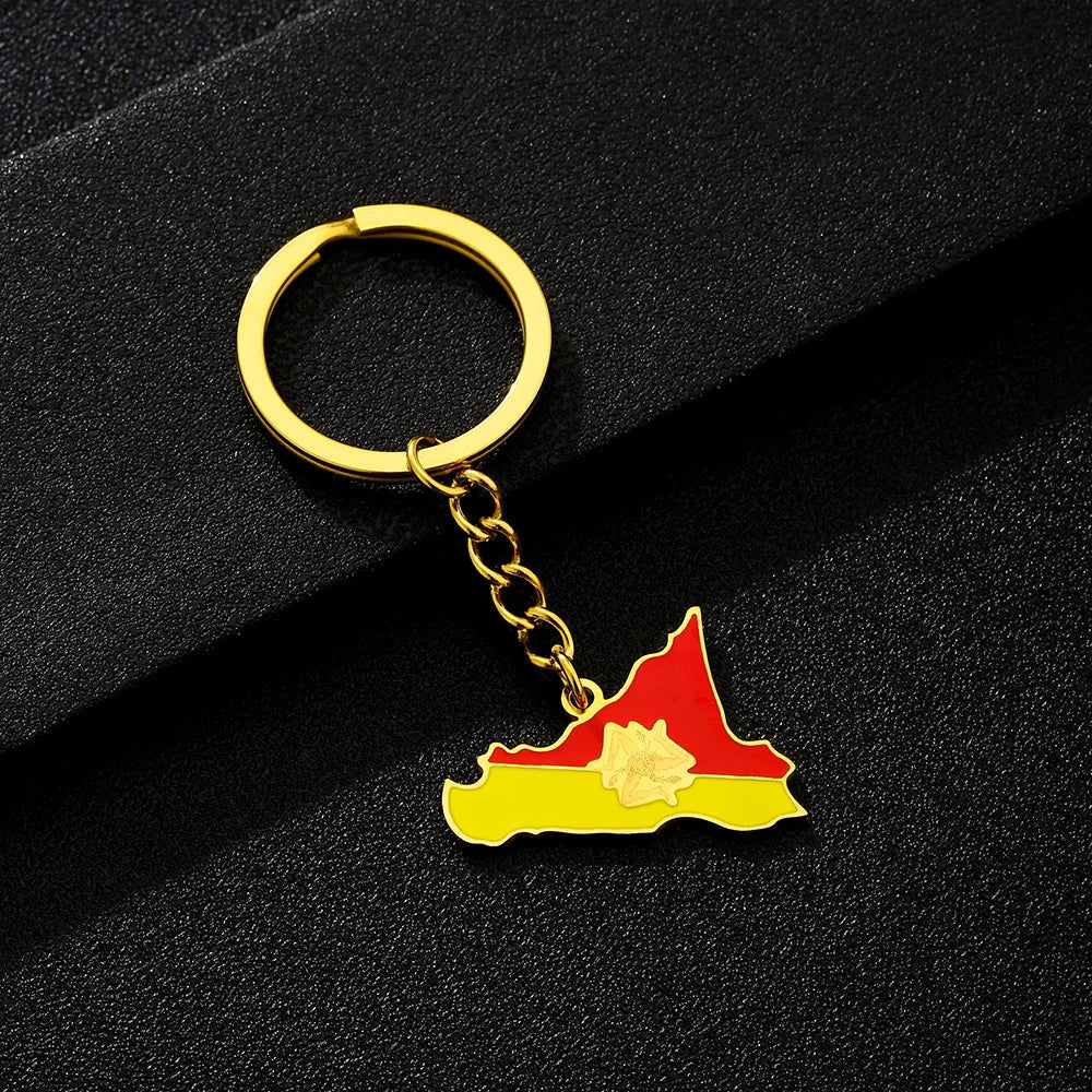 EDELSTAHL "ITALY SICILIA V3" SCHLÜSSELANHÄNGER - ICERAIN JEWELRY