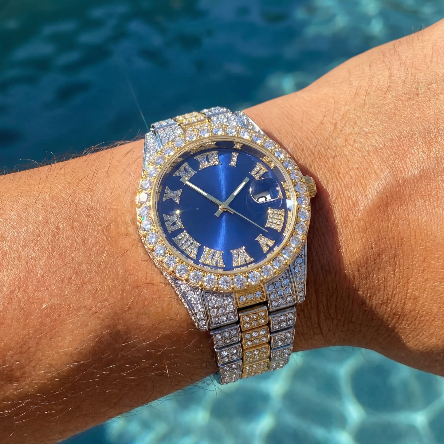 ICED OUT "FRATELLO" UHR - ICERAIN JEWELRY