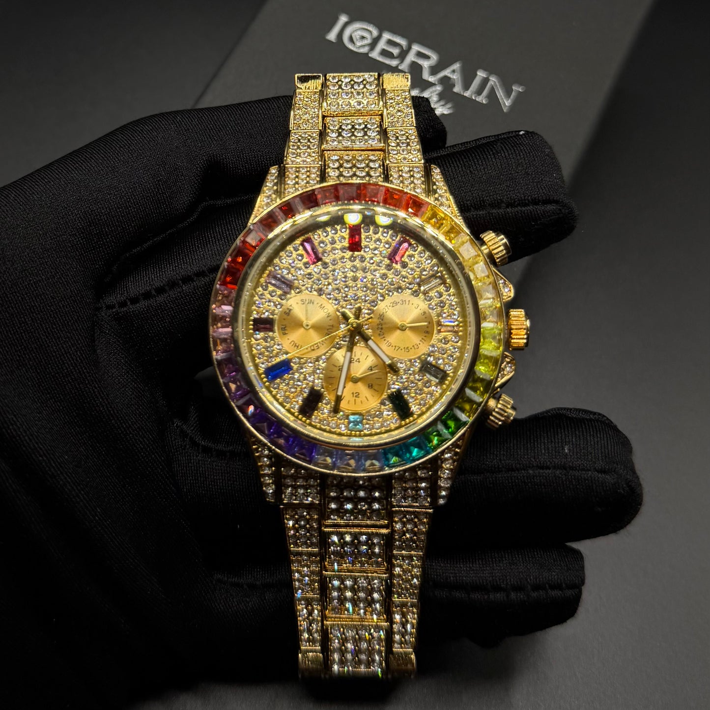 ICED OUT "SOLLINI" UHR - ICERAIN JEWELRY