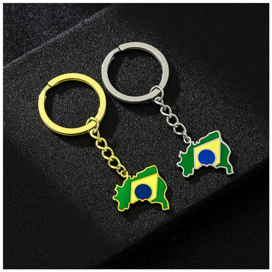 EDELSTAHL "BRAZIL" SCHLÜSSELANHÄNGER - ICERAIN JEWELRY