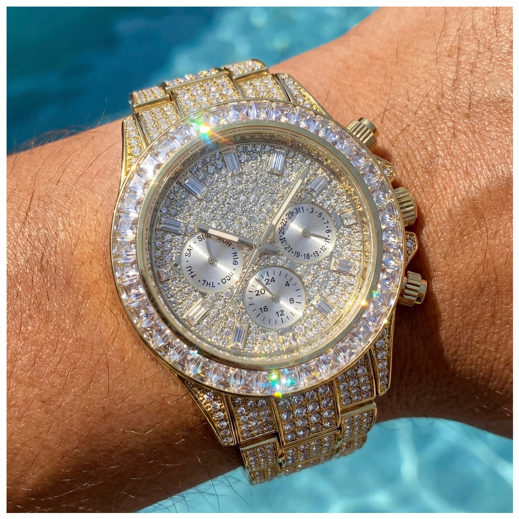 ICED OUT "SOLLINI V3" UHR - ICERAIN JEWELRY