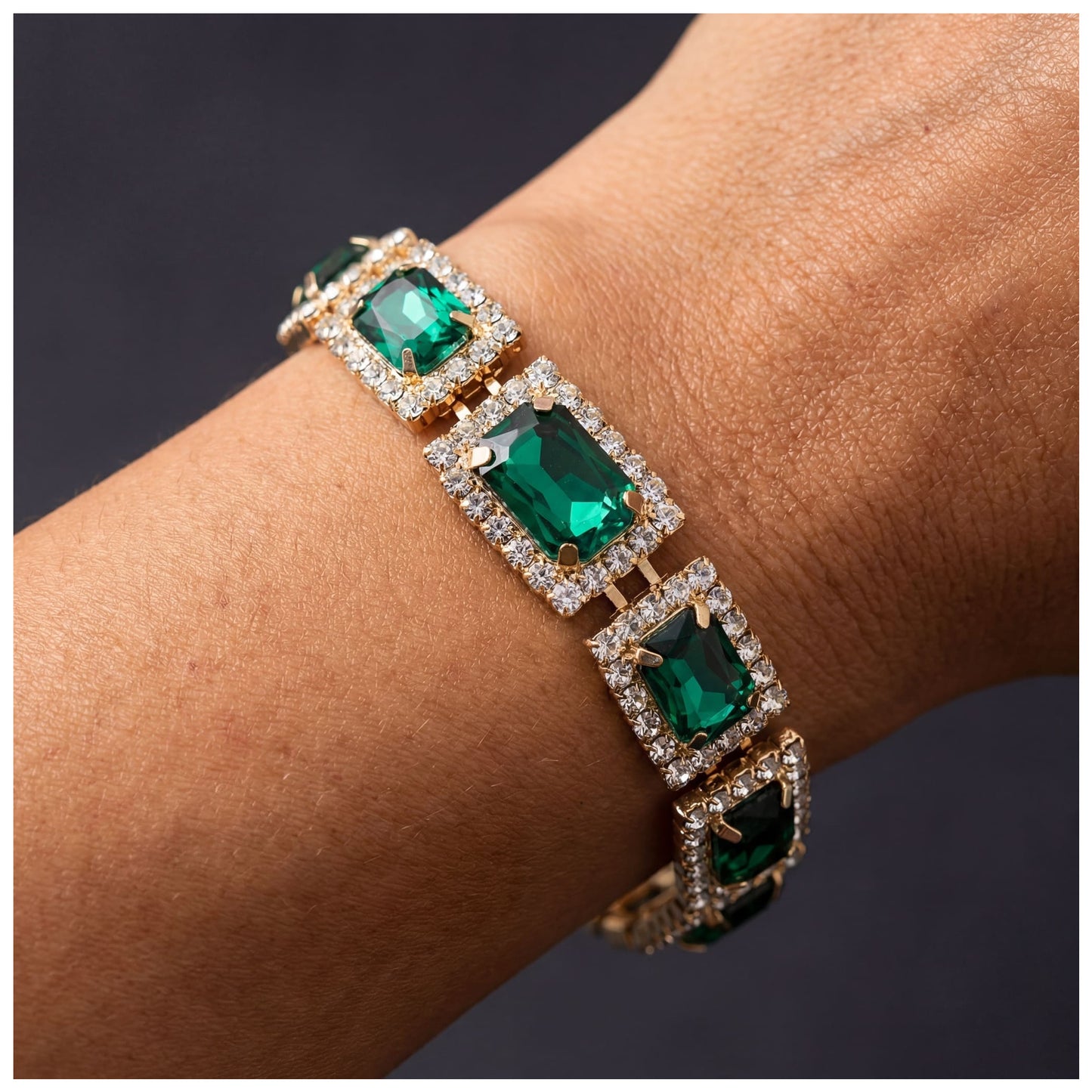 ICED OUT "GRENNYSTAL" ARMBAND - ICERAIN JEWELRY