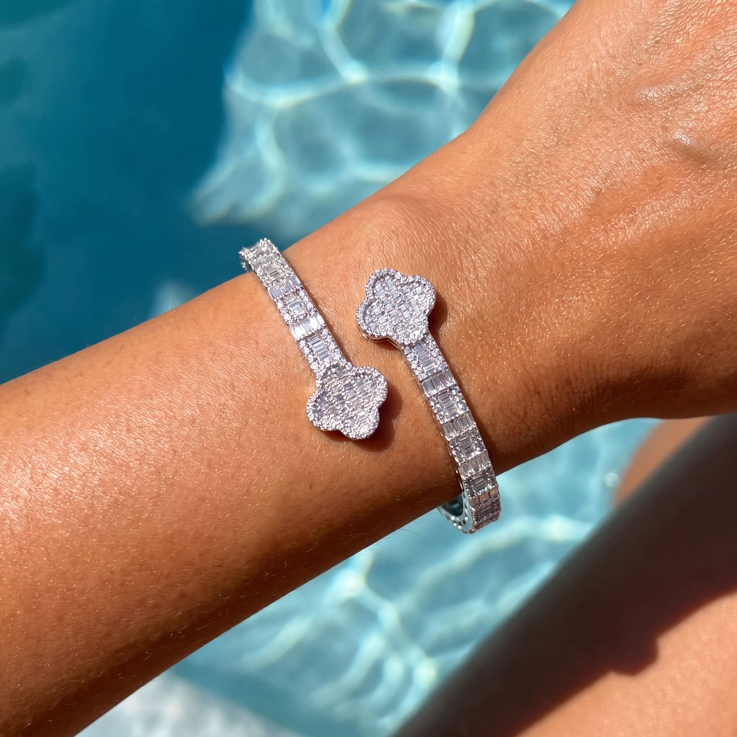 ICED OUT "CLOVER" ARMREIF - ICERAIN JEWELRY