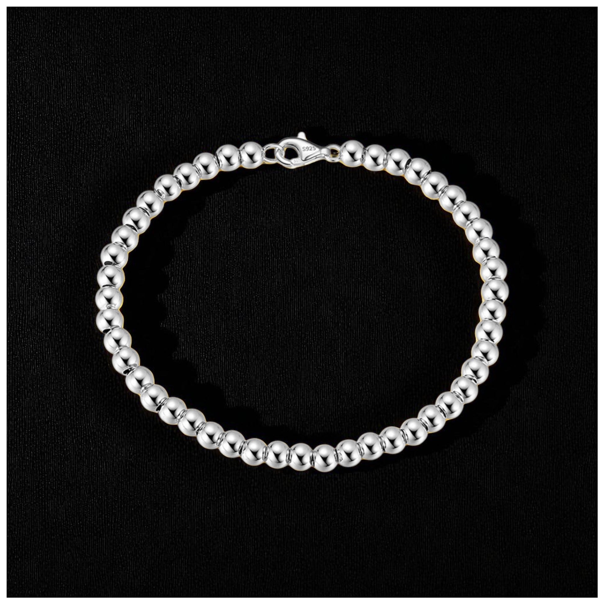 925S SILVER 4MM "PEARL" ARMBAND - ICERAIN JEWELRY