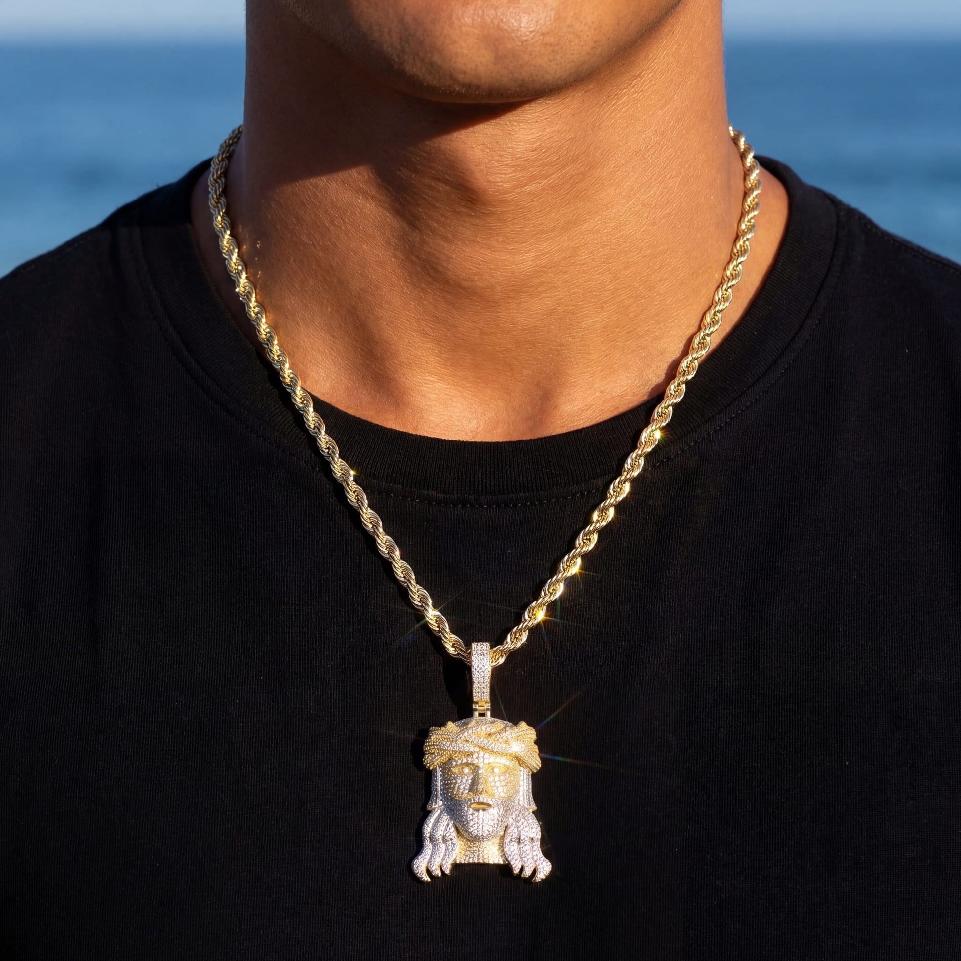 ICED OUT "JESUS" KETTE - ICERAIN JEWELRY