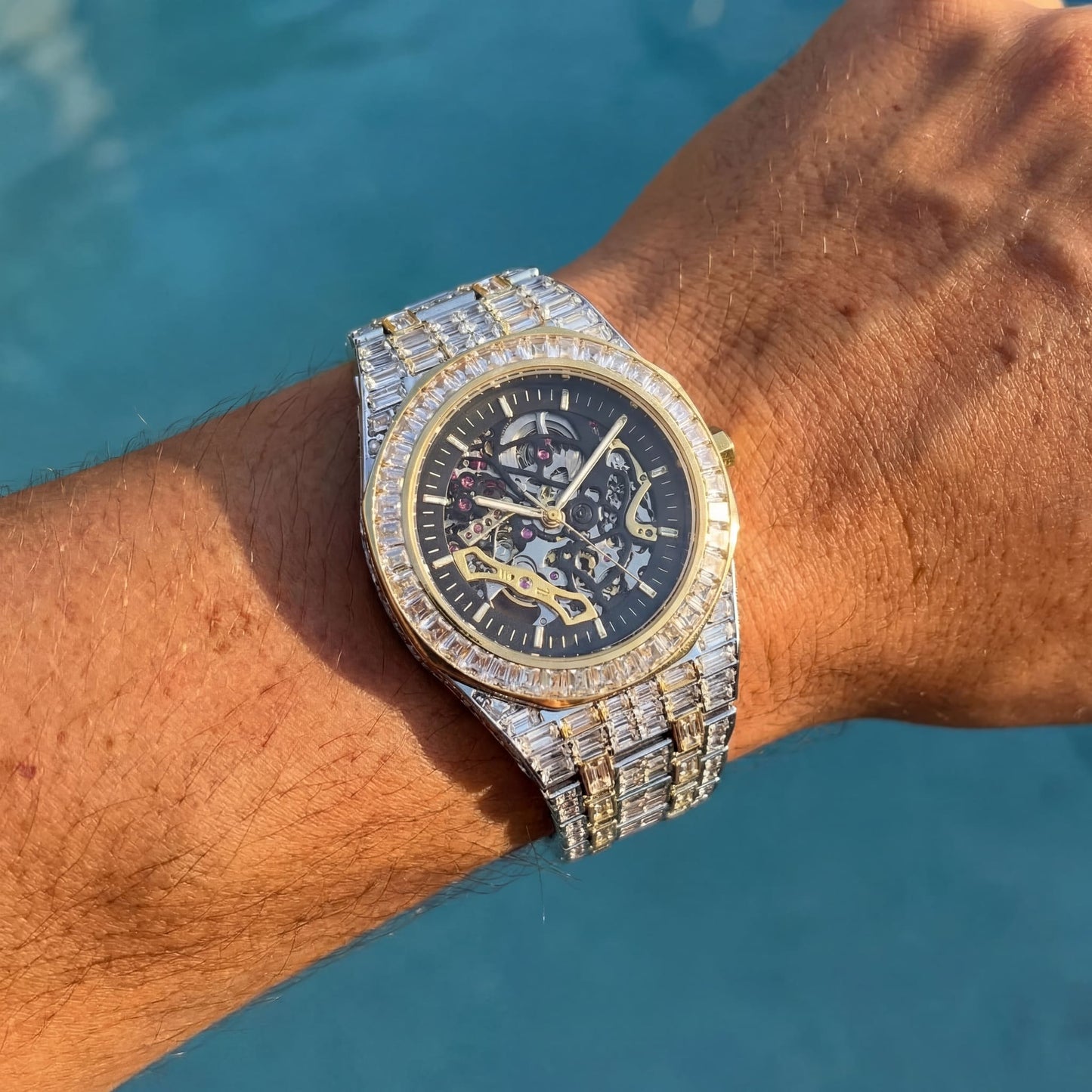 ICED OUT AUTOMATIK "SCHELETRO V2" UHR - ICERAIN JEWELRY