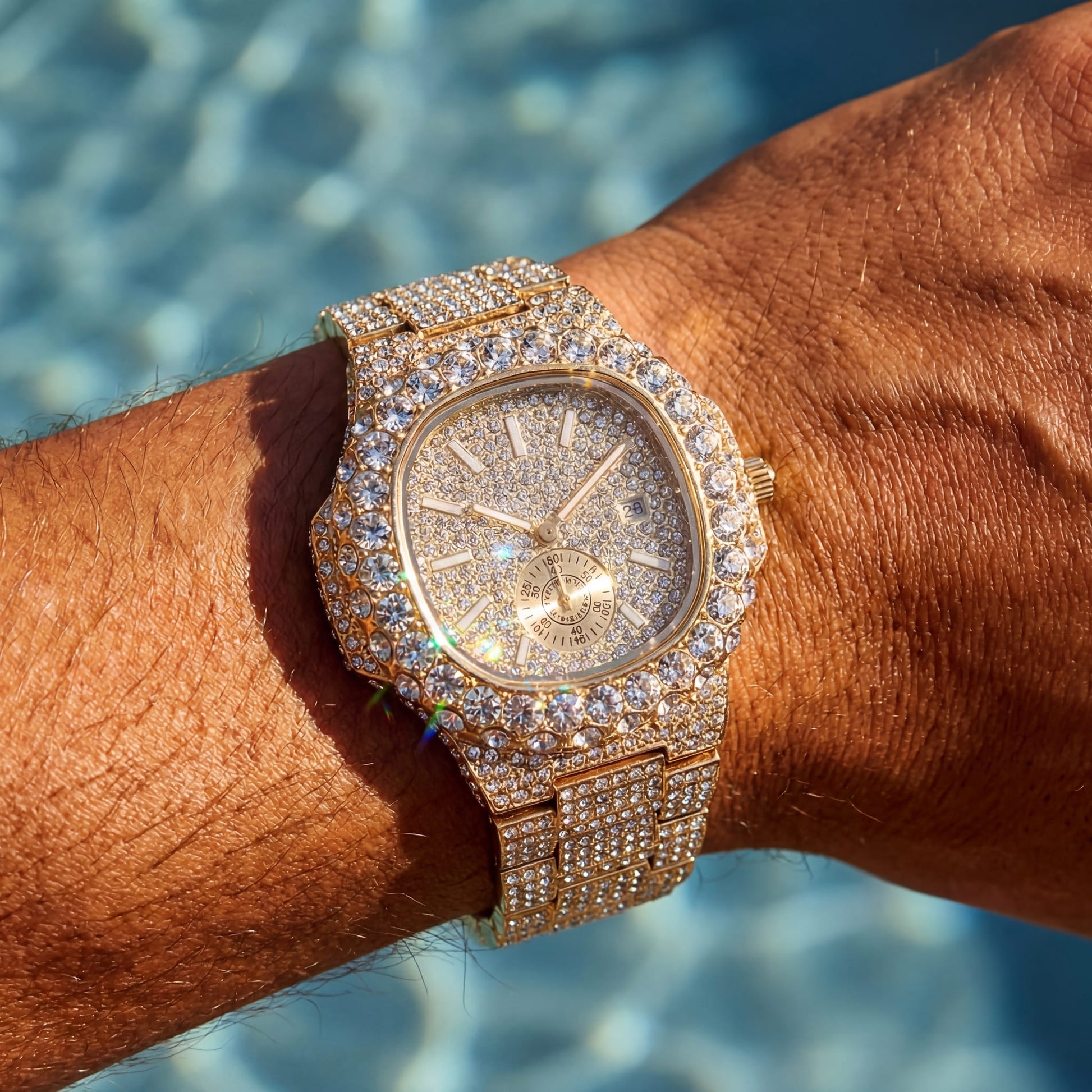 ICED OUT "SCINTILLARE" UHR - ICERAIN JEWELRY