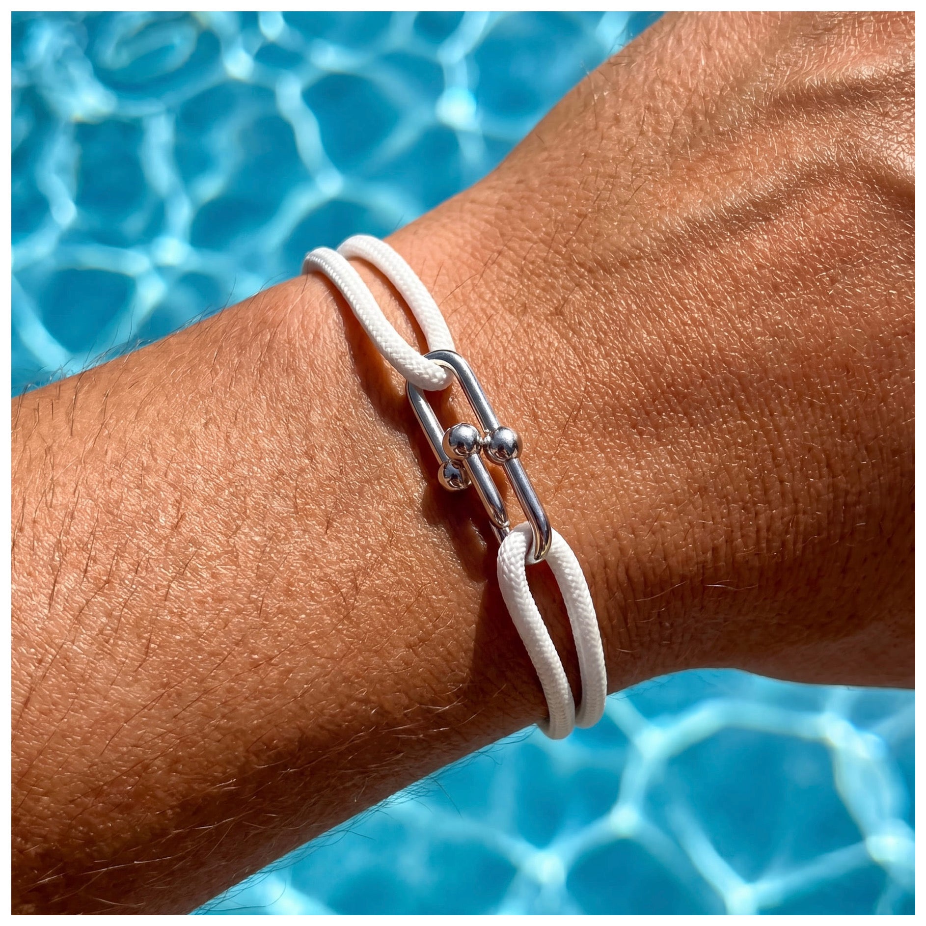 STOFF/EDELSTAHL "CLOSURE" ARMBAND - ICERAIN JEWELRY