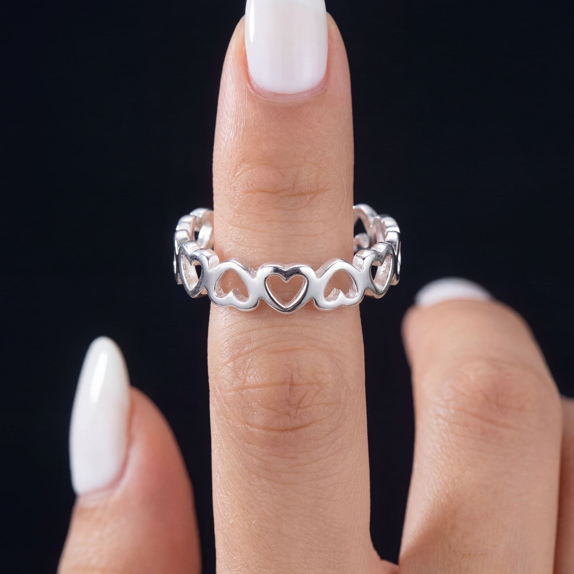 925S SILVER "LITTLEHEARTS" RING - ICERAIN JEWELRY