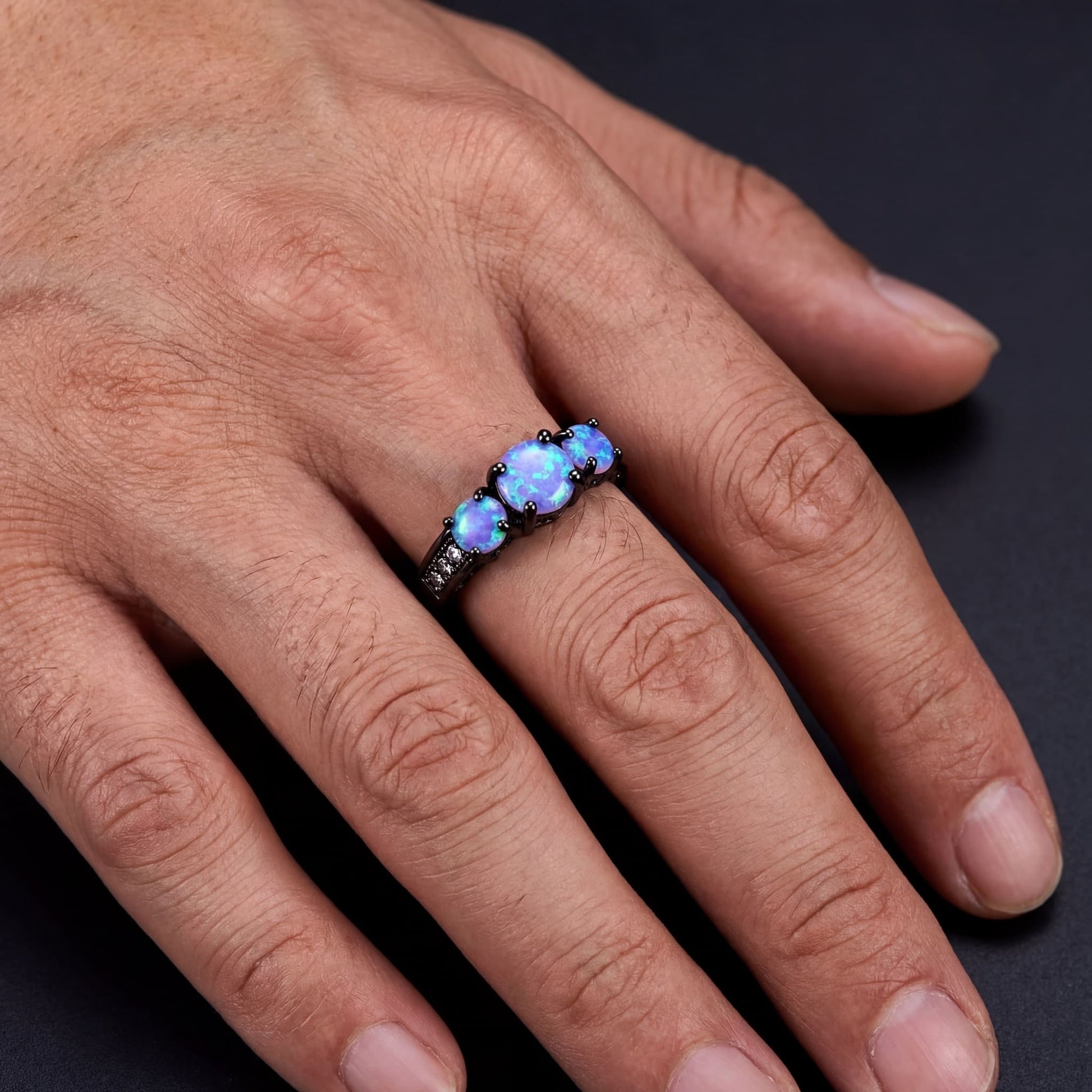 ICED OUT "BLACK SKY" RING - ICERAIN JEWELRY