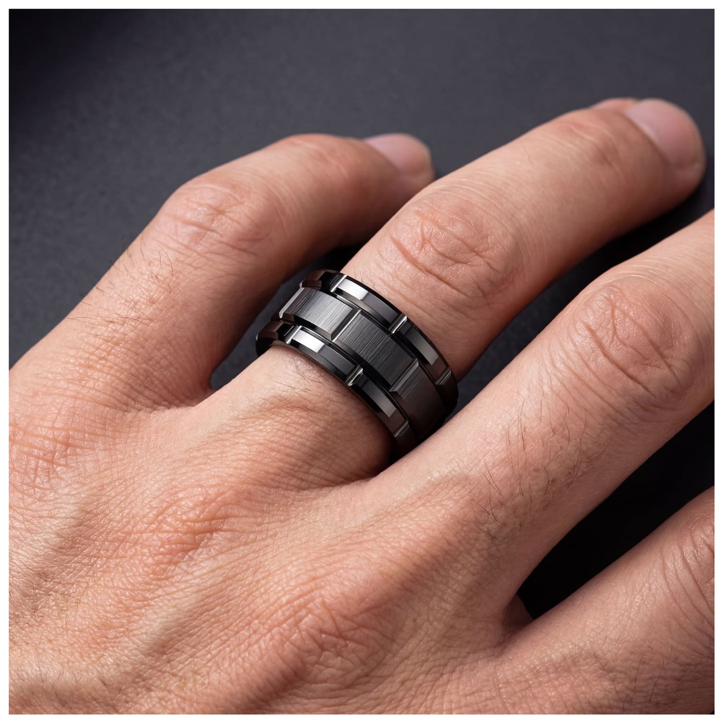 EDELSTAHL "PATTA" RING - ICERAIN JEWELRY