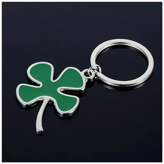 EDELSTAHL "LUCKY CLOVER FOUR" SCHLÜSSELANHÄNGER - ICERAIN JEWELRY