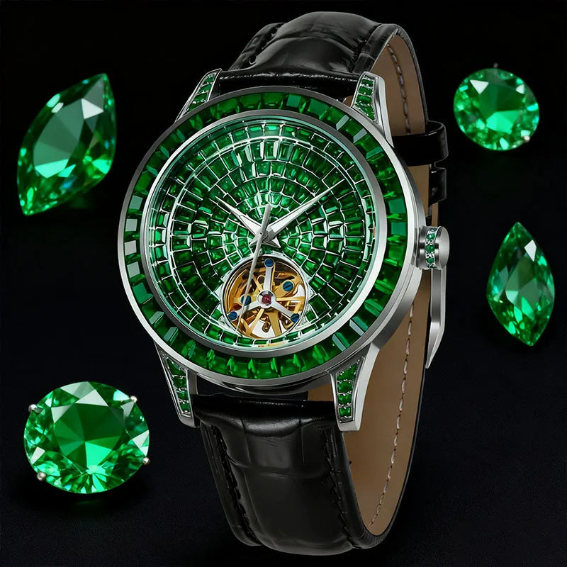 ICED OUT AUTOMATIK "FACE" UHR - ICERAIN JEWELRY