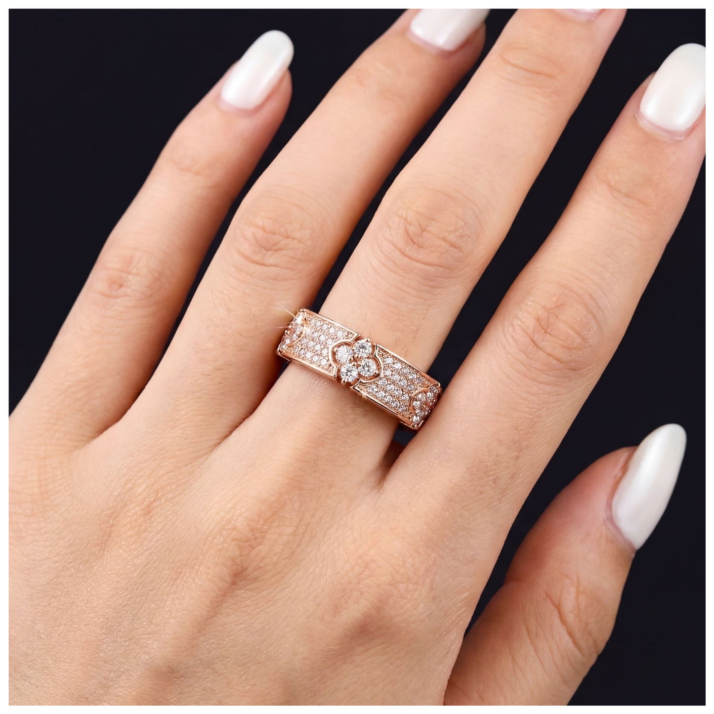 ICED OUT "CLOVER V2" RING - ICERAIN JEWELRY