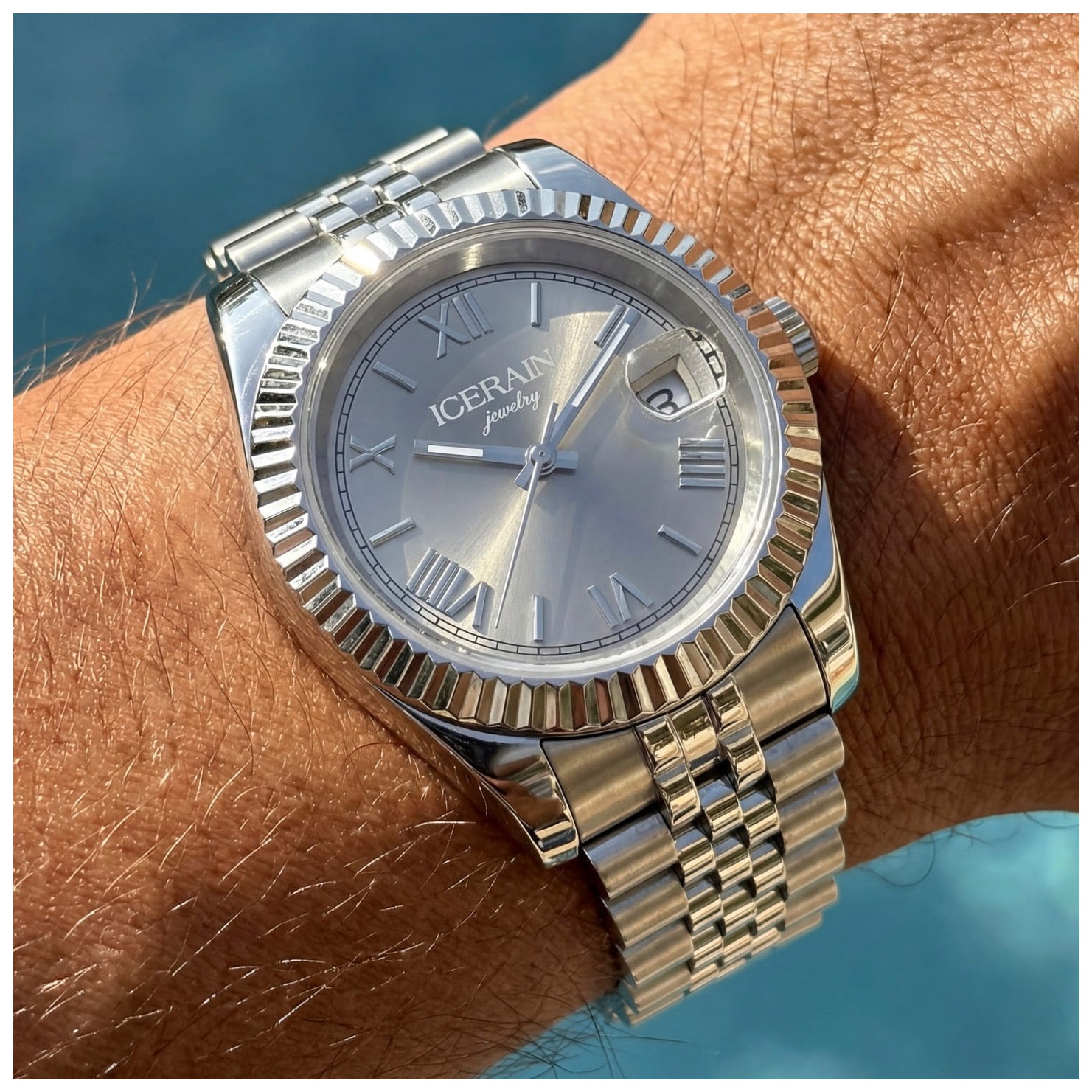 EDELSTAHL AUTOMATIK "ICERAIN ROMA" UHR - ICERAIN JEWELRY