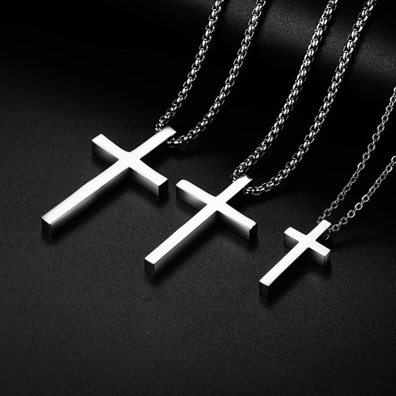 EDELSTAHL "VINTAGE CROSS" KETTE - ICERAIN JEWELRY