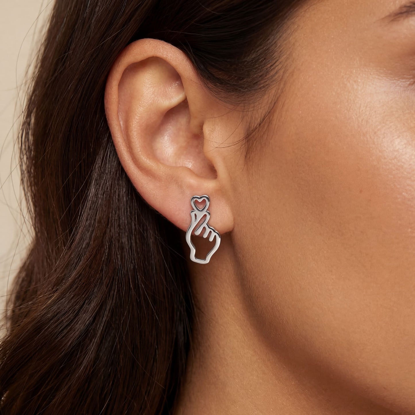 EDELSTAHL "HANDLOVE" OHRRINGE - ICERAIN JEWELRY