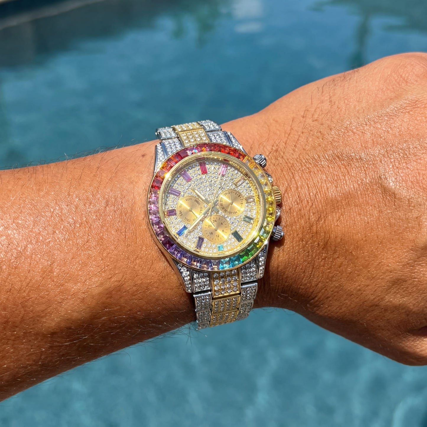 ICED OUT "SOLLINI" UHR - ICERAIN JEWELRY